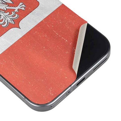 Poland Flag Distressed Pixel 9 Pro XL Skin